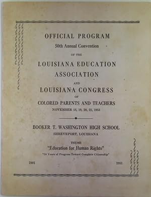 [African- Americana] Official Program 50th Annual Convention of the Louisiana Education Associati...