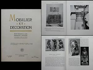 MOBILIER ET DECORATION n°5 1927 PIERRE CHAREAU, EDGAR BRANDT, EDOUARD SANDOZ