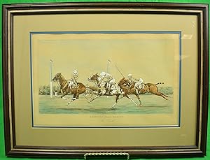 "The Goal" American Polo Scenes 1930 by Paul Brown for The Derrydale Press
