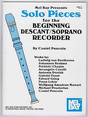 Solo Pieces for the Beginning Descant/Soprano Recorder (MB98171)