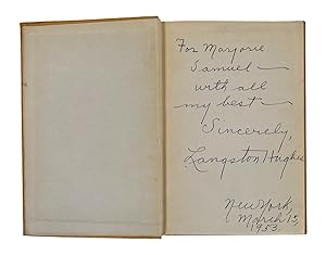 Signed Copy of the The Weary Blues Langston Hughes