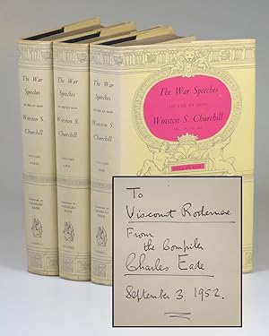 The War Speeches of the Rt. Hon. Winston S. Churchill, a presentation set inscribed by the compil...