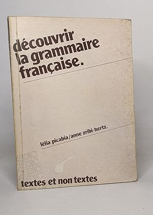 Découvrir la grammaire française