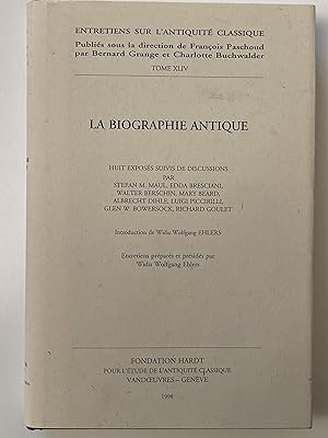 La biographie antique. Exposés, discussions par Stefan M.Maul, Mary Beard, R. Goulet e.a.