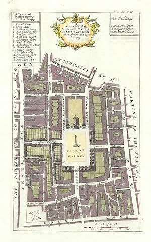 A mapp of the parish of St Paul's, Covent Garden
