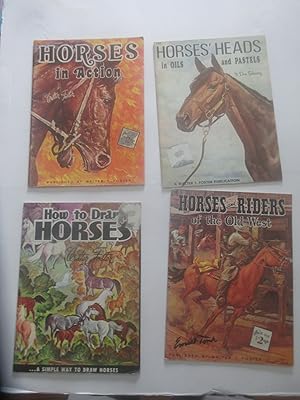 Lot of 4 Horse books of the collection How to draw