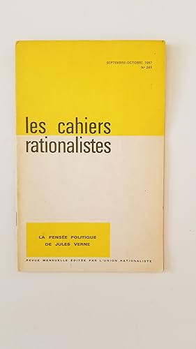 Les cahiers rationalistes, la pensée politique de Jules Verne, septembre-octobre 1967, no. 249