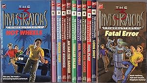 COMPLETE SET ALL 11 THE THREE INVESTIGATORS CRIMEBUSTERS pbs: #1 HOT WHEELS, #2 MURDER TO GO, #3 ...