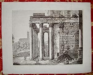 Veduta del tempio di Antonino, e Faustina