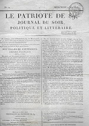 Journal du soir, politique et littéraire.