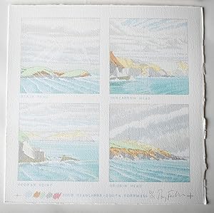 Four Headlands. South Cornwall Blackhead, Pencarrow Head, Dodman Point, Gribbin Head . One of 25 ...