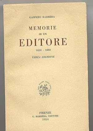 Memorie di un editore 1818-1880