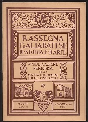 Rassegna gallaratese di storia e d'arte - 1935 Marzo -Anno VI - N. 1