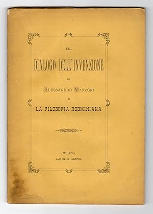 Il dialogo dell'invenzione di Alessandro Manzoni e la filosofia Rosminiana