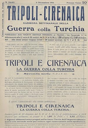Tripoli-Cirenaica rassegna settimanale della guerra colla Turchia n. 19-20 del 3 dicembre 1911