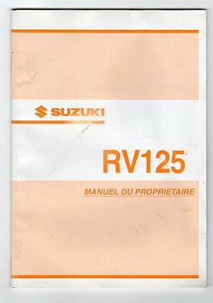 Suzuki RV125 manuel du proprietaire