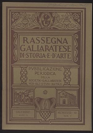 Rassegna gallaratese di storia e d'arte - 1932 Dicembre -Anno III - N. 4