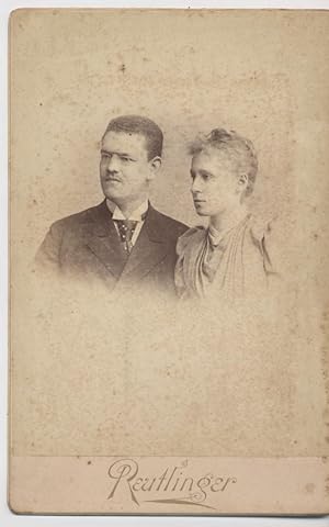 Fotografia originale raffigurante moglie e marito realizzata dallo studio Reutlinger di Parigi