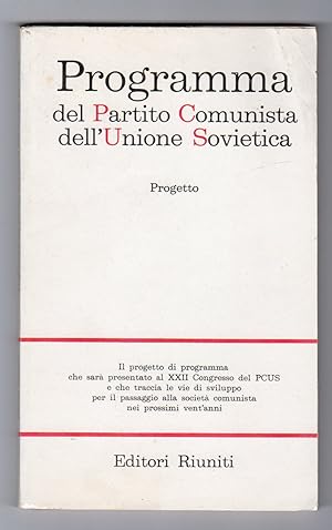 Programma del Partito Comunista dell'Unione Sovietica Progetto