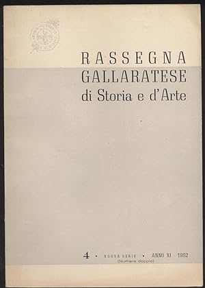 Rassegna gallaratese di storia e d'arte - 1952 Dicembre -Anno XI - N. 4