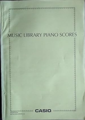 Music library piano score