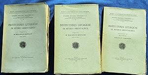 INSTITUTIONES LITURGICAE DE RITIBUS ORIENTALIBUS TOMUS II-III-APPENDIX