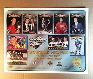 1992 - 93 Limited Edition Collector series Gordie Howe 65th Birthday Celebration Tour - Numbered ...