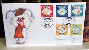 The Snowman At Christmas. A Signed FDC set of the Isle of Man Commemorative Stamps 2003 Ltd Editi...