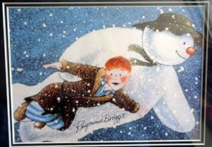 The Snowman. Flying Through The Air "Signed" photographic print. Framed and Glazed with Certificate.