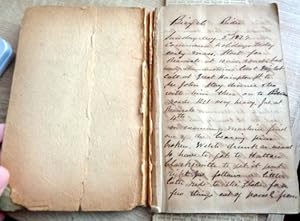 Cycling Notes & Travelogue diary 1879-1882 31 pages in old canvas covered note book.