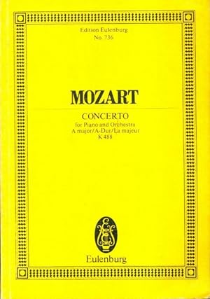 Mozart : Concerto for piano and orchestra K 488 - Collectif