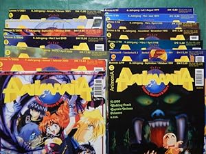 Sammlung von 14 Einzel-Heften aus der Reihe: Animania - Videos, Mangas & more - 1998 - 2001 (UNVO...