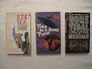 Gore Vidal Three (3) Paperback Book Lot, including: The Judgment of Paris; Visit to a Small Plane...
