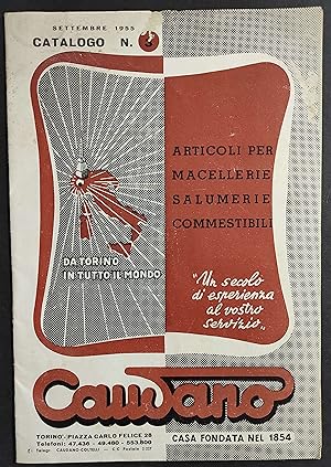 Caudano Articoli per Macellerie Salumerie Commestibili - Catalogo n.3 - Settembre 1955
