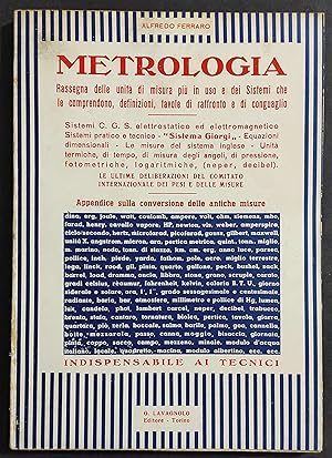 Metrologia - A. Ferraro - Ed. Lavagnolo - 1951