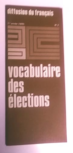 Vocabulaire des élections