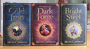 Master & Mages Trilogy - Cold Iron, Dark Forge, Bright Steel all signed and Matched Numbered by t...