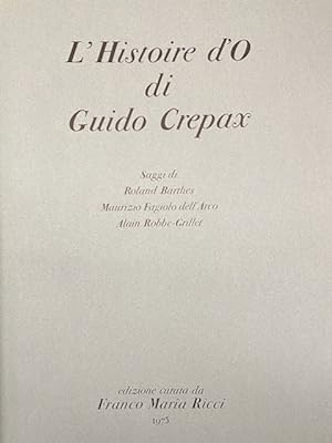 L'Histoire d'O di Guido Crepax.