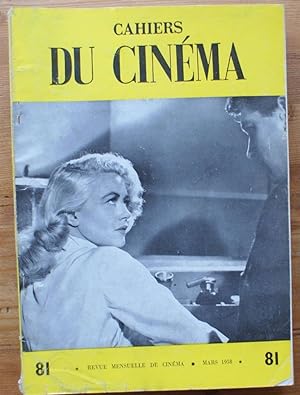 Les cahiers du cinéma - Numéro 81 de mars 1958