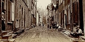 Two c. 1890 Albumen Photographs of Little Champlain Street in Quebec City