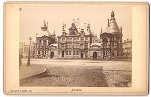 Fotografie unbekannter Fotograf, Ansicht Antwerpen - Anvers, Banque Nationale