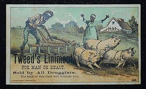 Tweed's Liniment, for Man or Beast [trade card featuring Black characters]