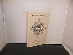 Notable Accessions 1945-1957 : Guide to an exhibition held in 1958, Bodleian Library, Oxford