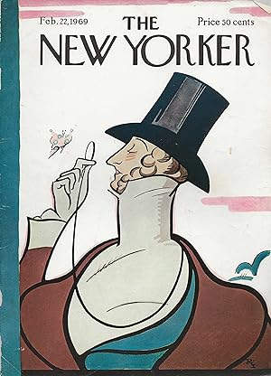 The New Yorker February 22, 1969 Rea Irvin FRONT COVER ONLY