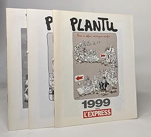 Lot de 3 "Plantu dans l'express": années 1999 - 2000 - 2001