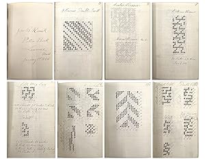 c.1865 Lawrence, Mass. Textile Mill Weaving Pattern Manuscript Book