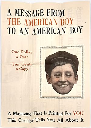 Printed Circular Advertising "The American Boy" Magazine