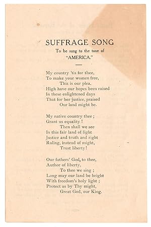 Suffrage Song; Battle Hymn of the Republic