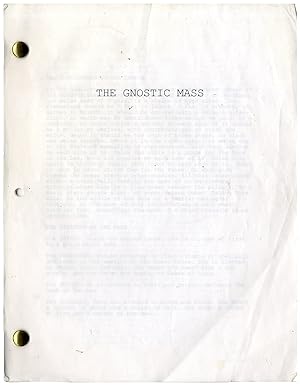 Kenneth Anger (screenwriter, director) THE GNOSTIC MASS (2002) Film script