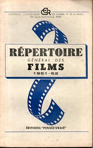 Répertoire général des films. "Année cinématographique" 1951-52